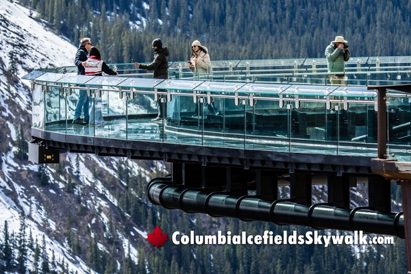 Columbia Icefields Glacier Skywalk During October